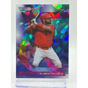 2024 Leaf Vivid Baseball Albert Pujols Purple Crystal Refractor 4/7 SP Cardinals
